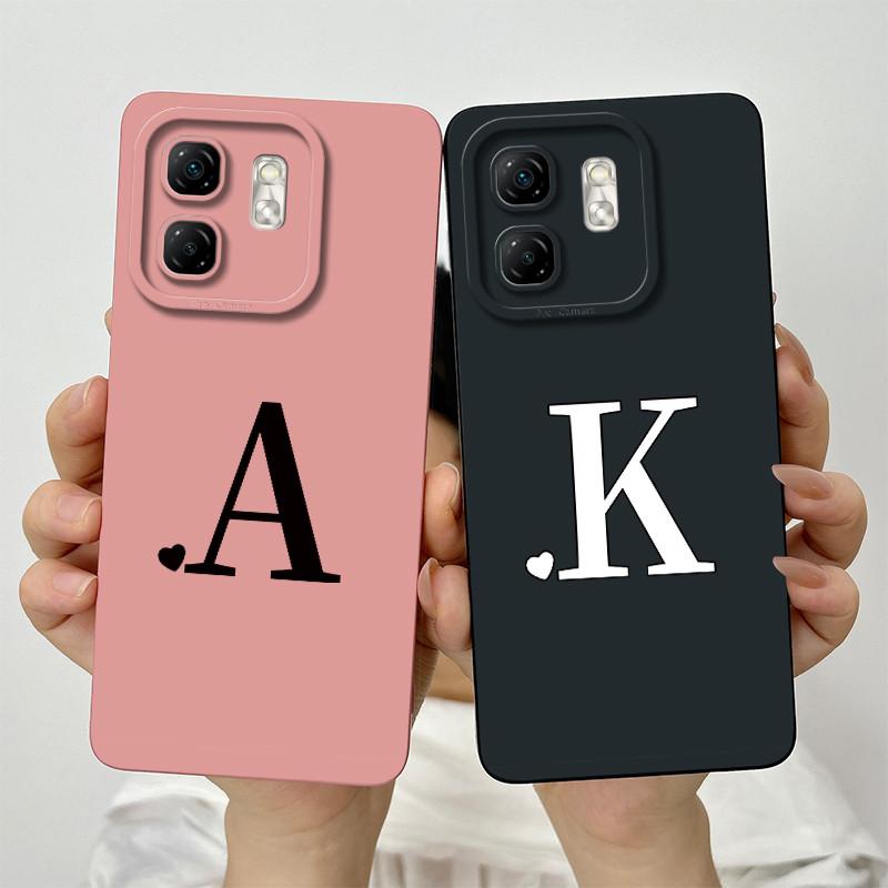 For Infinix Smart 9 Case Infinix Hot 50i Phone Cases X6532 X6531 X6531B Cute Letters Soft Silicone Back Cover Fundas Coque Shell