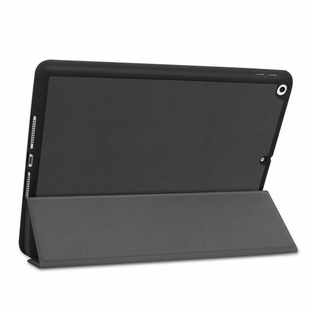 Dreifach gefaltete Lederhülle für iPad Mini 7 mit Apple Pencil-Schlitz Auto Sleep/Wake Cover