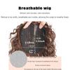 Synthetic Wig Women's Hair Piece Fluffy Corn Silk Hair Extensions Head Top Hair Patch with Toupee Wool Curl Wig Short Curly Hair