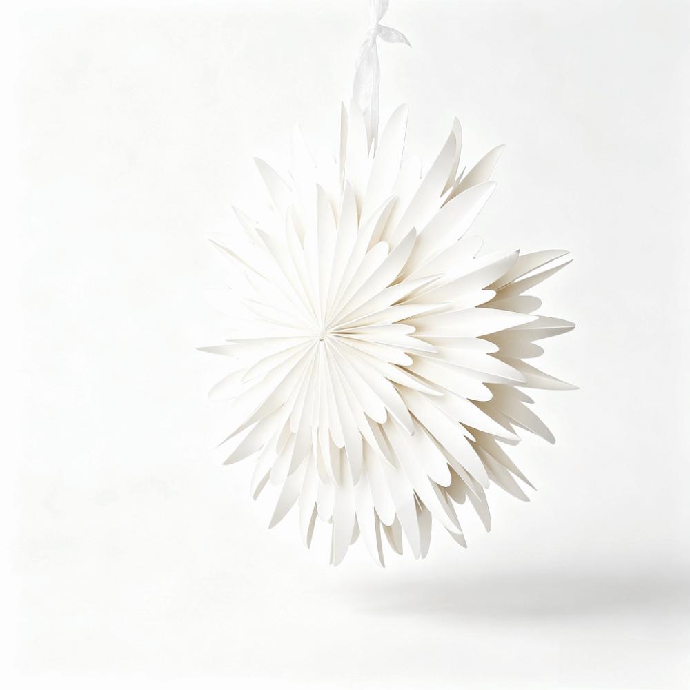Lightweight Paper Star Decoration Three-Dimensional Winter Decoration Winter-Themed