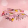Set de rigle din 4 piese Sanrio Cute Anime Cartoon Model Triunghiular Protractor Riglă Student Learning