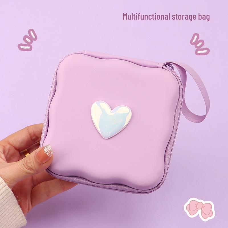 Portable Zipper Storage Bag for Data Cables, Chargers, Earphones, USB Drives, and Cameras