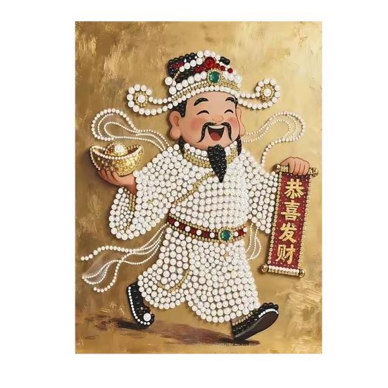 Kit de Pintura com Pérolas de Plástico para Adultos DIY Arte 3D com Pérolas Artesanato Pérolas de Plástico Tela Pré-Impressa Conjunto para Decoração de Casa Amantes de Artesanato