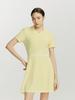 SERGIO TACCHINI W Essential Pique Collared V-Neck Short Sleeve Dress (Yellow)