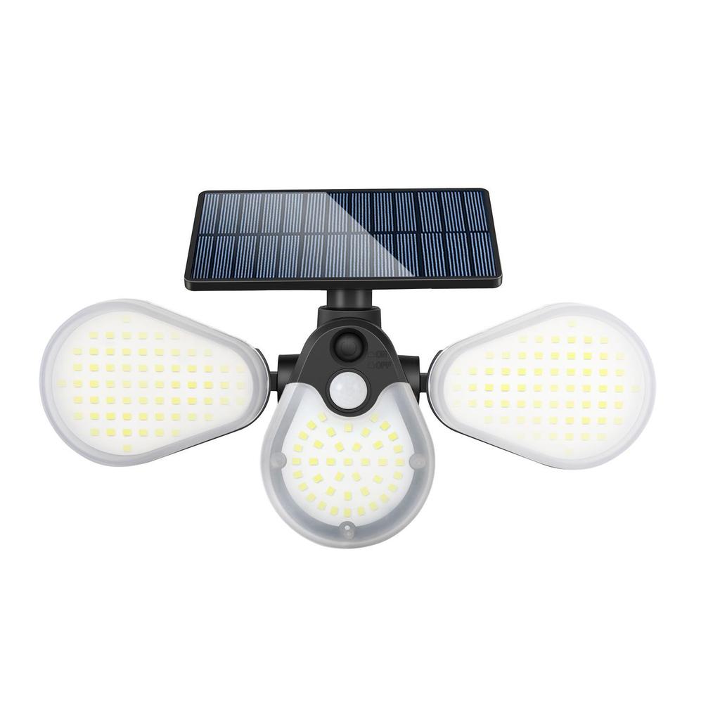 Verstellbare LED-Solar-Hofleuchte mit Smart-Sensor