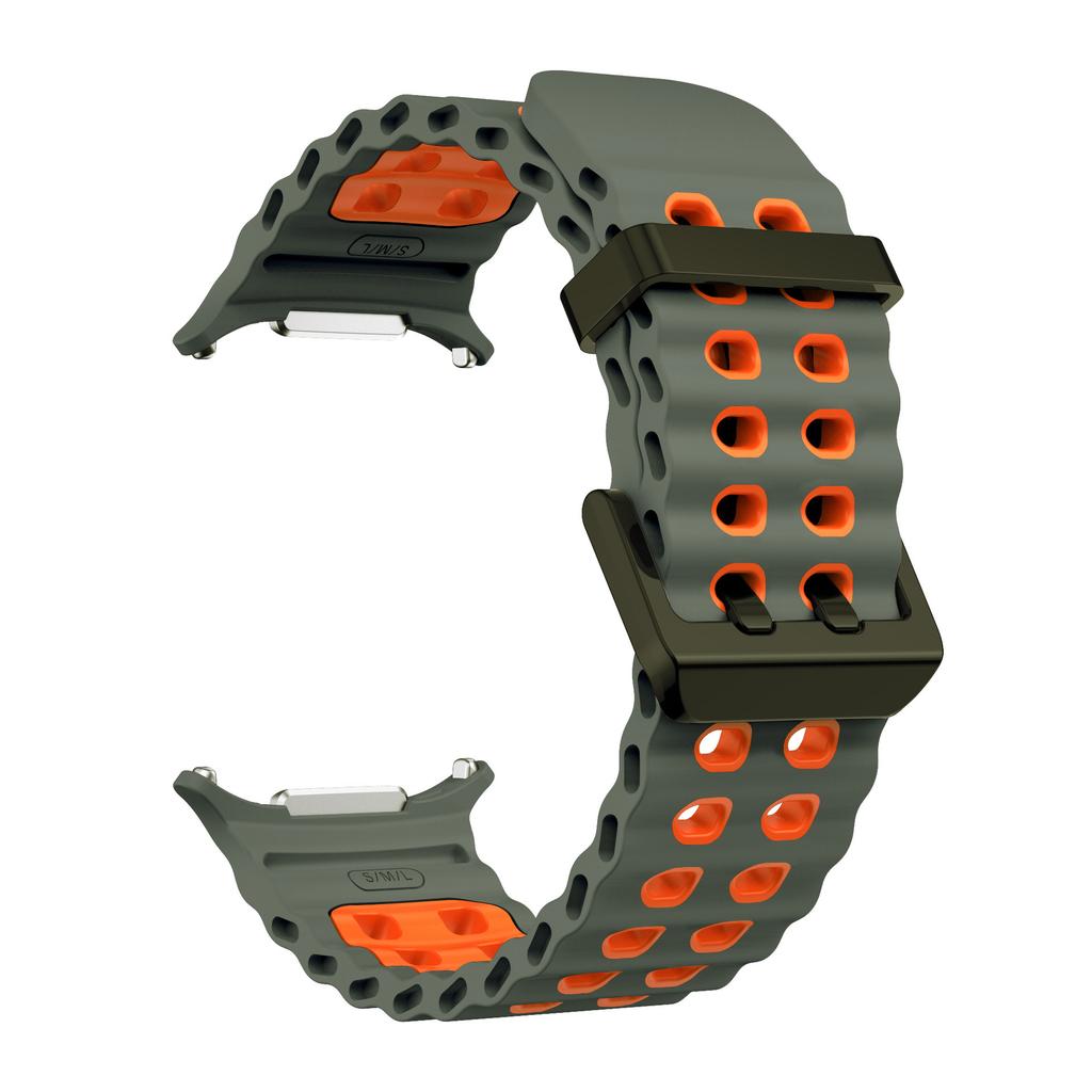 Marine Band For Samsung Galaxy Watch Ultra 47mm Sports Silicone Strap Bracelet For GalaxyWatch Ultra Watchband Accessories