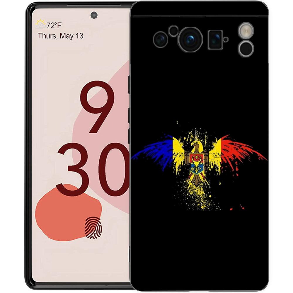 

For Google Pixel 10 Pro Phone Case Pixel 9 Pro XL TPU Case Pixel 8 Pro 9A 8A 7A 7 6A 6 Pro Soft Cover Moldova flag Pixel 9 Pro