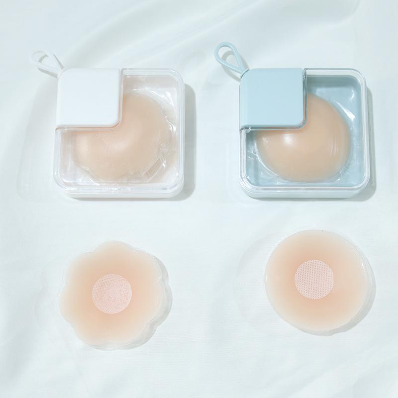 Anti-Sagging Invisible Silicone Nipple Covers for Large Breasts, Prevents Show-Through, for Wedding Dresses, Strapless, Thin, Anti-Protrusion.