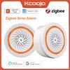 Tuya ZigBee Smart Siren Alarm Sound and Light Siren Sensor 90dB Smart Life Siren App Remote Control Home Security Alarm System