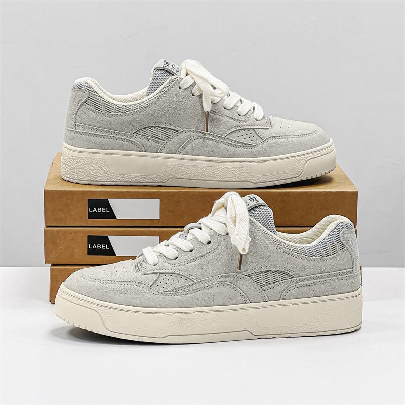 

Весна новая мужская дышащая модная повседневная спортивная шнуровка универсальная обувь на платформе Xiaobai мужские простые кеды 1220 44 синий