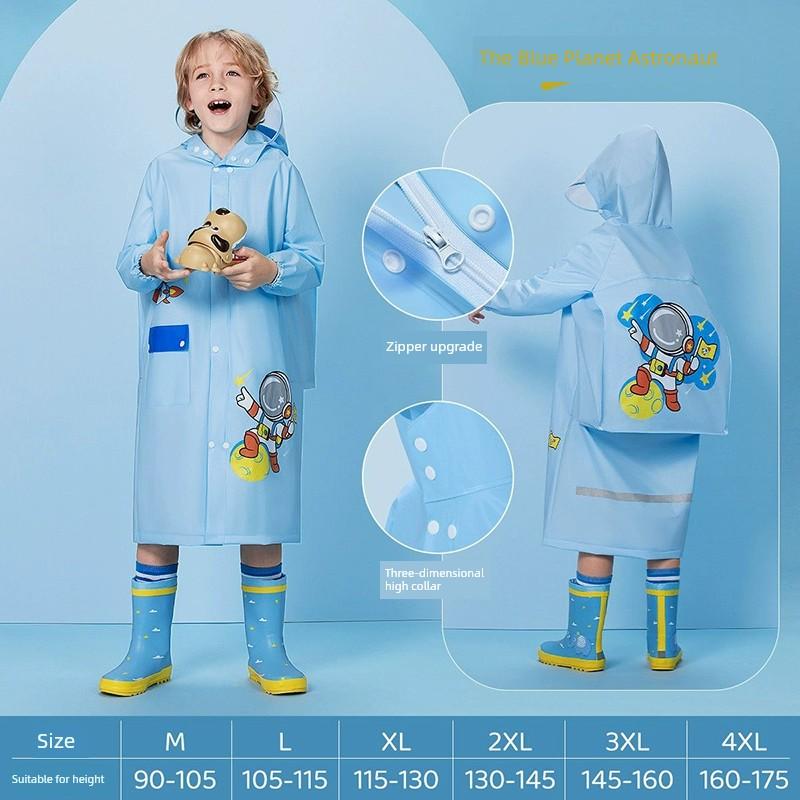 Children's Raincoat for Boys, Waterproof, Lightweight, Special for Kindergarten and School, for Girls, Primary School Students, Poncho, 2026 New Model