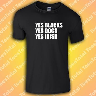 Ja Schwarze Ja Hunde Ja Irisches T-Shirt | BLM | Sozialismus | Black Lives Matter