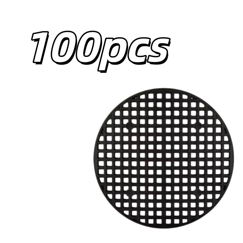 

100pcs Round Flower Pot Hole Pads – Leak-Proof Drainage Mesh, Breathable, Garden Plant Supplies