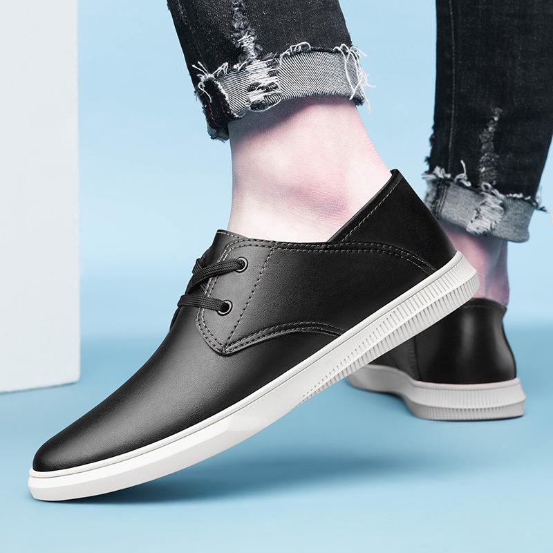 Spring and Autumn Breathable Men's Shoes British Casual Shoes Dual-purpose Board Shoes Round Head Tide Driving Men