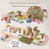 Portable Dinosaur Park Track Set for Kids