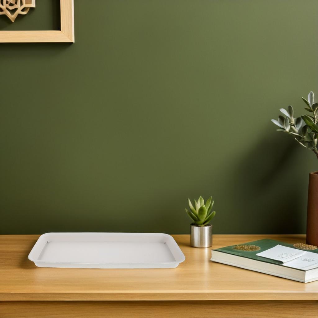 Plant Drip Tray Rectangular Plastic Flower Pot Saucer Water Absorbing Planter Tray For Indoors And Outdoors For Garden Use