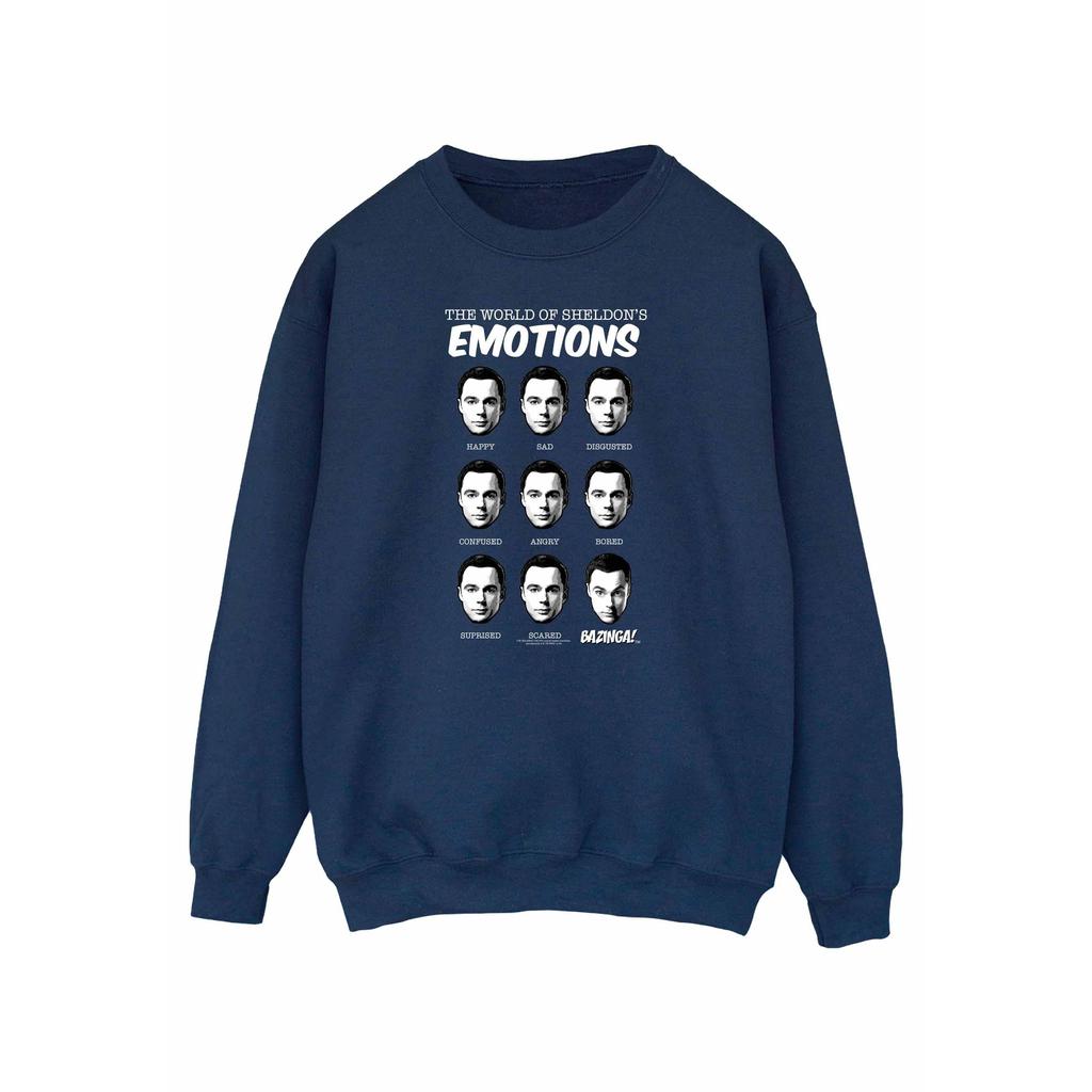 The Big Bang Theory Mens Sheldon Emotions Cotton Sweatshirt