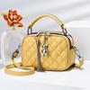 Women's Diamond Quilted Mini Crossbody Bag 2025 - New Textured Style Shoulder Handbag
