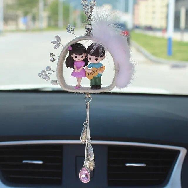 Автомобильный кулон с мультяшным кристаллом и бриллиантами — фото 13