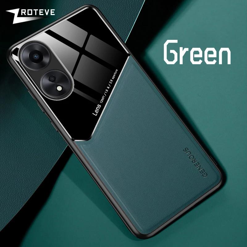 For OppoA78 Case PU Leather Car Magnetic Hard PC Cover For OPPO A98 A78 A58 A38 A18 A79 5G OppoA98 OppoA58 OppoA38 Cases