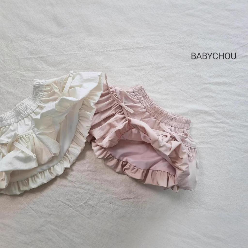 Luo Yi Bear Korean Style Girls' Cute Bow Floral Skirt, Summer 2025 Collection