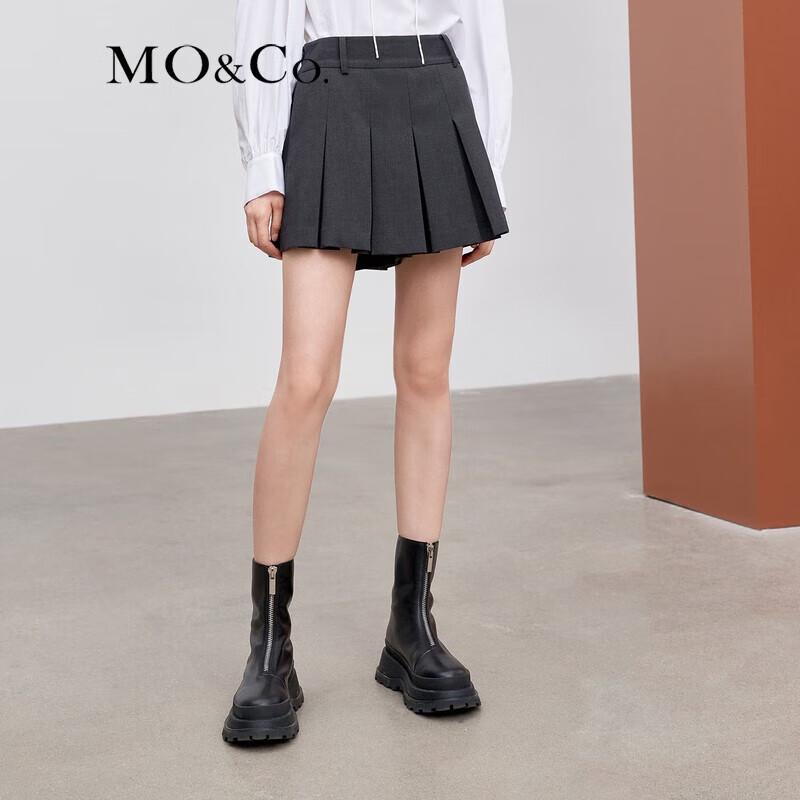 MO&Co. High-Waist Pleated A-Line Skort
