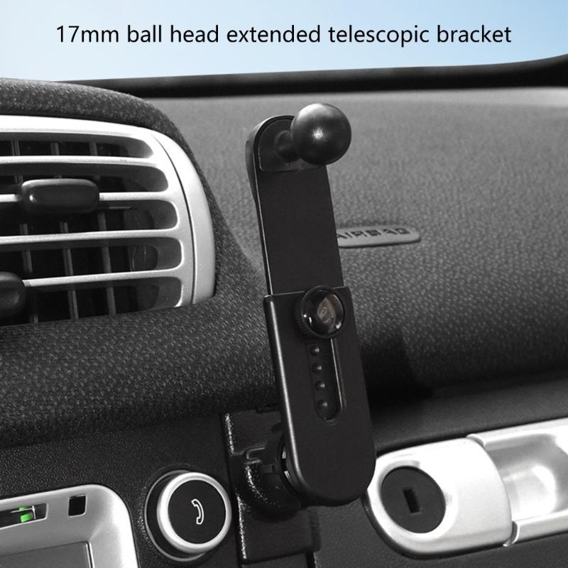 17mm Ball Joint Adapter Extension Arms Suitable For Car Vent Phone Desktop Stand Navigation Holder With Adjustable Angle