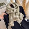 High-End Black Cashew Flower Scarf Women'S Imitation Cashmere Warm Scarf Shawl On Both Sides