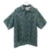 HONOLULU USA Silk All-over Shell Print Short Sleeve Aloha Shirt S Green Men's Used