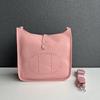 2025 New Genuine Leather Top Layer Cowhide Lychee Pattern Unisex Hollowed-out Crossbody Bag Genuine Leather Women's Bag