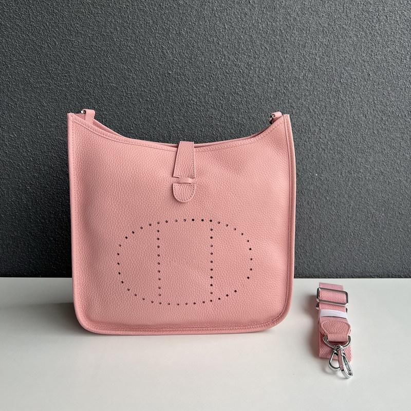 2025 New Genuine Leather Top Layer Cowhide Lychee Pattern Unisex Hollowed-out Crossbody Bag Genuine Leather Women's Bag