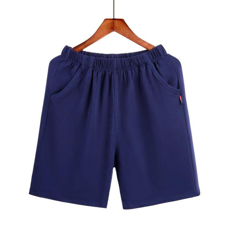 Men's Combed Cotton Casual Loose Five-Point Sleepwear Shorts - Summer Plus Size