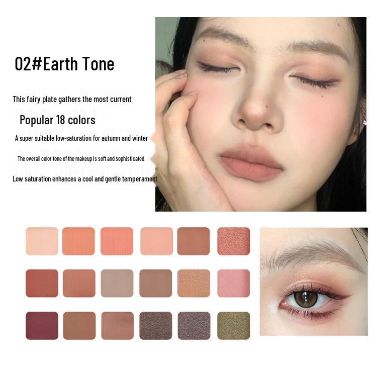 

Baozhilan 18-Color Eyeshadow Palette - Pearlescent & Matte, Custom Logo Option Available. 18g