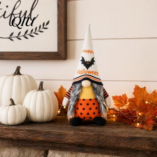 Durable Halloween Decor Gnome Decor, Rudolph Faceless Doll Figurine for Shelf Table, Spooky Holiday Decorations Cute Ornament Party Home,