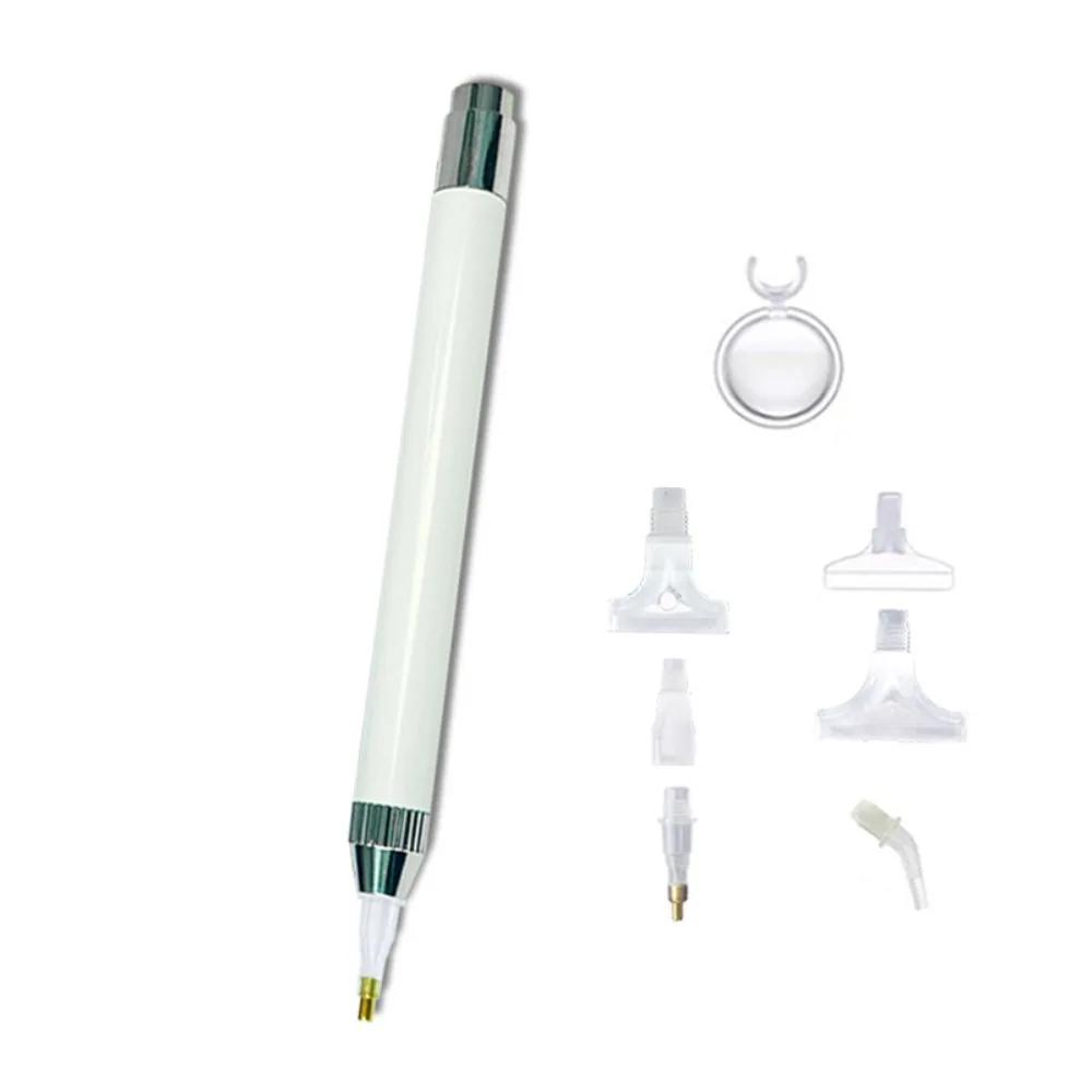 DIY Diamond Painting Luminous Point Diamond Pen Tool Set Colorful Multi-diamond Threaded Pen Tip Magnifying Glass Combination