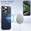 Wireless Charging Phone Case Luxury PU Leather Magnet for IPhone 17 Pro Max 16 Plus 15 14 13 12