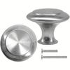 20pcs Kitchen Cabinet Knobs  Brushed Metal Stainless Steel Drawer Pulls  Hardware KnobsBedroom Dresser Knobs with Two Sizes of Screws,with Screwdriver