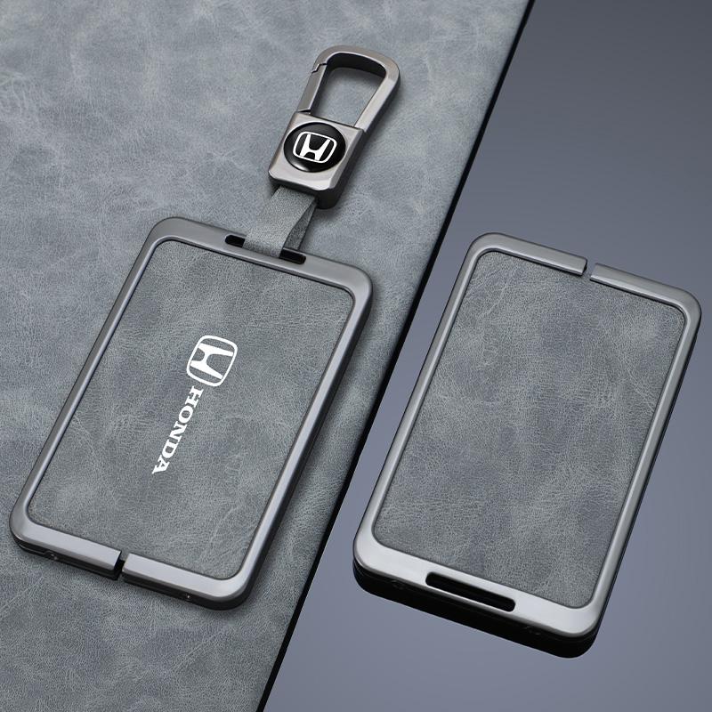 Leather Car Smart Remote NFC Key Case Cover Card Protection Shell For Honda Civic 11th Gen ZRV Integra 2023 Keyless Accessories ais256
