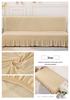 Solid Color Universal Sofa Bed Cover with Skirt - Modern, Simple, Armless Design