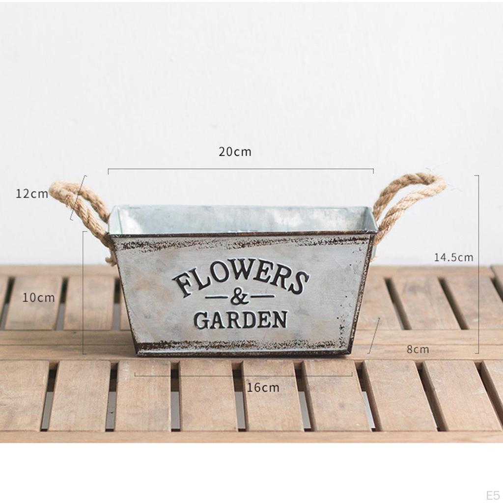Bucket, Plants Container Planter Backyard Balcony Decor French Bucket