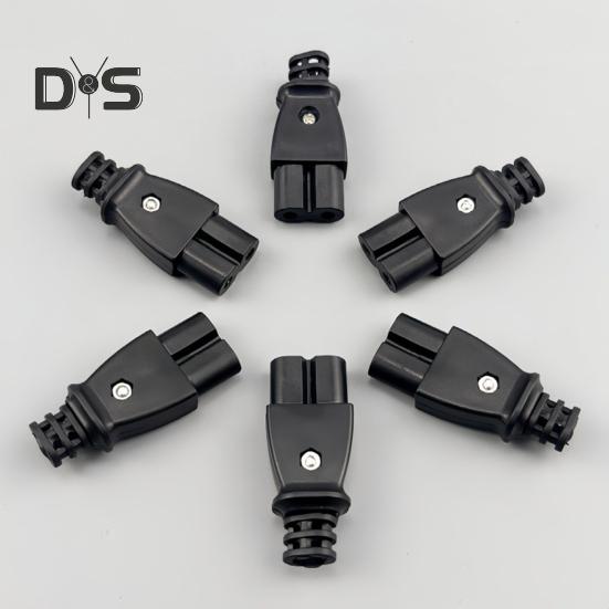 Presa di corrente a forma di 8 con spina maschio C8 rimovibile AC 250 V 2,5 A Facile installazione a parete o per elettrodomestici Presa per uso commerciale domestico