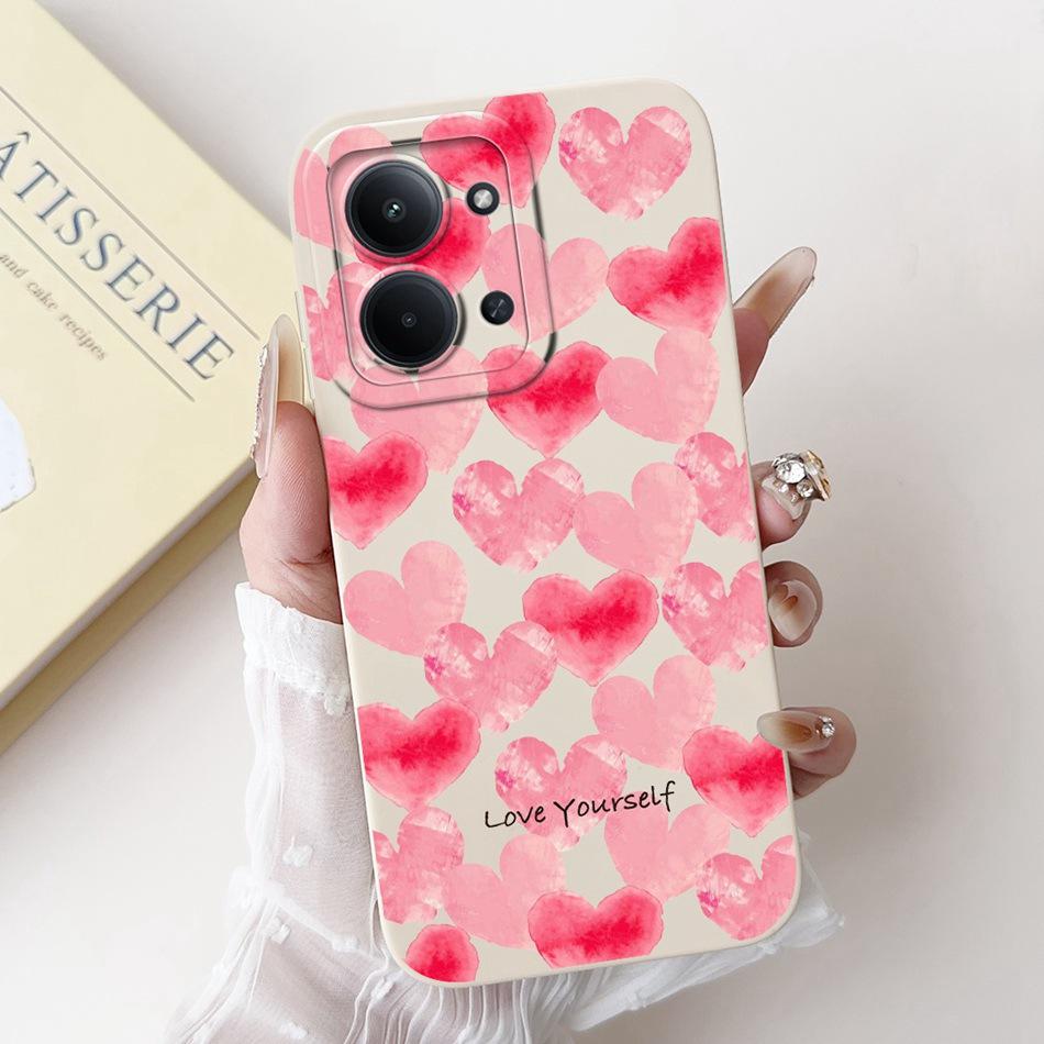 For Xiaomi Poco C85 4G Beautiful Bow Rose Painting Phone Case For Poco C85 C 85 4G Shockproof Soft Silicone Cases
