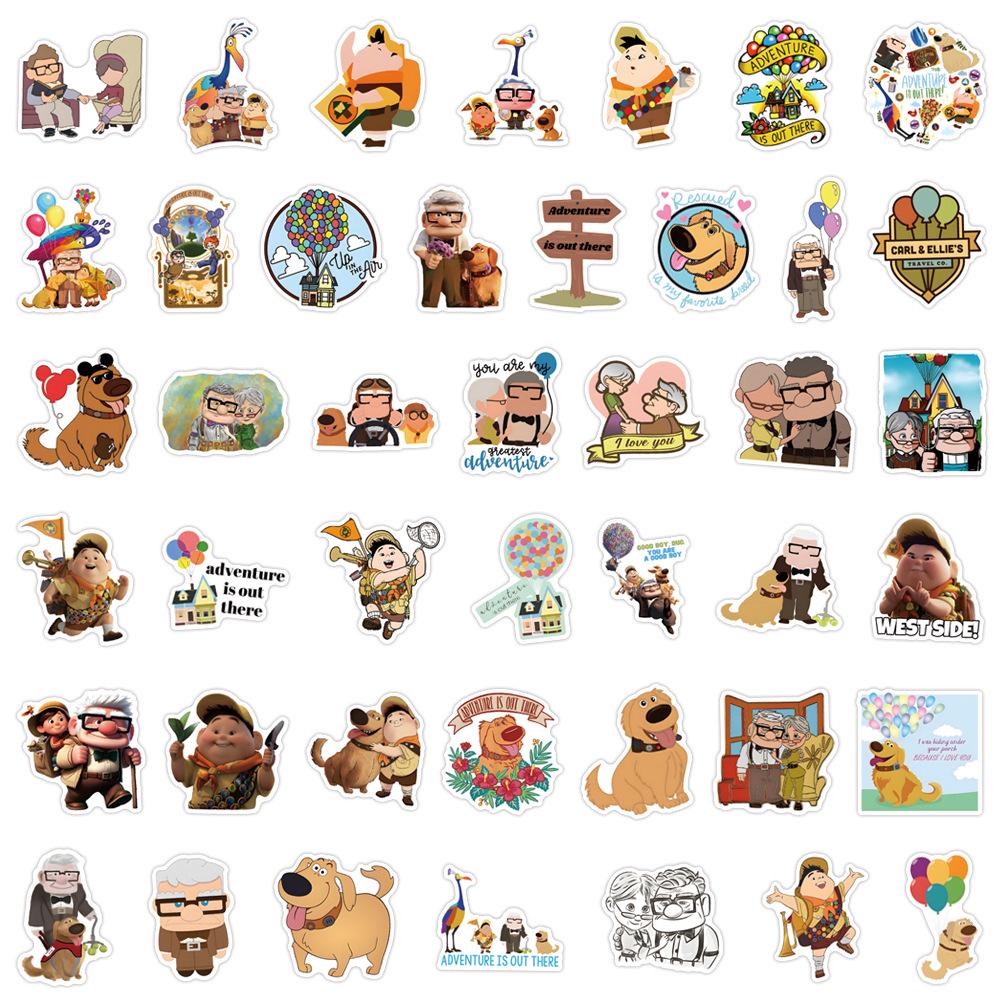 

54-Pack Cartoon Graffiti Stickers - Waterproof for Cars, Luggage, Water Bottles, and Scooters 5-7cm