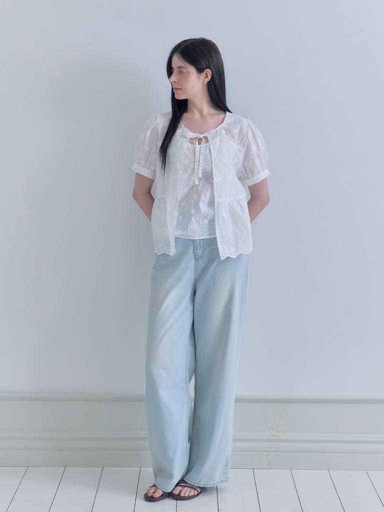 Mejongleuhaleu Edel Lace Blouse (Sleeveless Set) 1 Color