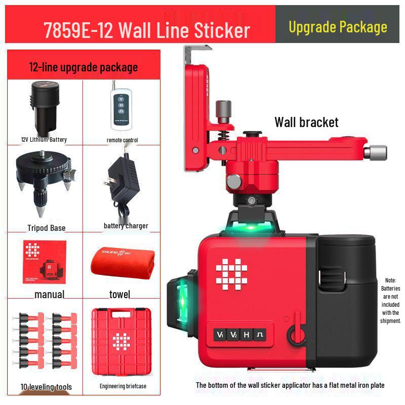 

Shijing High-Precision 12-Line Green Light Laser Level 7859E/7859F for Walls and Floors