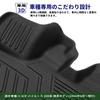 New Hiace 200 Series Standard Body Compatible Front Only Floor 3D Floor Mats with 3D Compatible with HIACE Models and TPE Custom Easy Protective Car