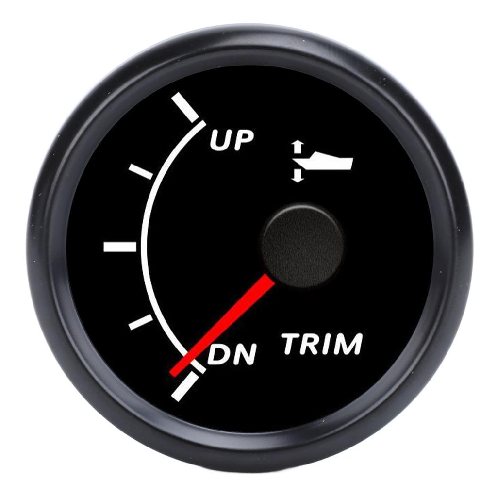 52mm Marine Trim Gauge High Accuracy IP67 Waterproof Boat Trim Balance Gauge Meter Tilt Indicator for Yacht Fishing