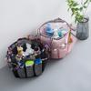 8Pocket Mesh Toiletry Bag Hanging Waterproof Bathroom Shower Bag Beach College Dorm Hanging Shower Organizer Portable Travel Bag