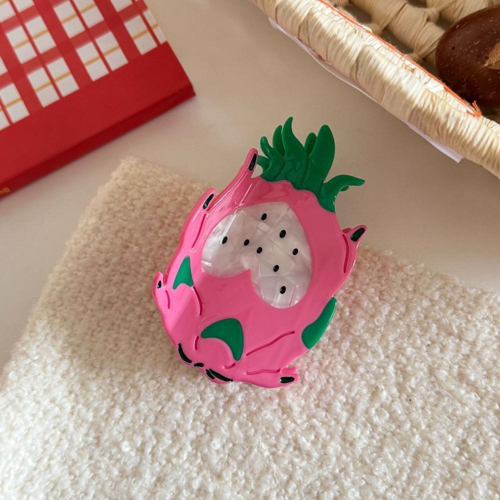 Sweet Vegetable Hair Clip Cute Acetic Acid Claw Clip Creative Fruit Shark Clip Daily