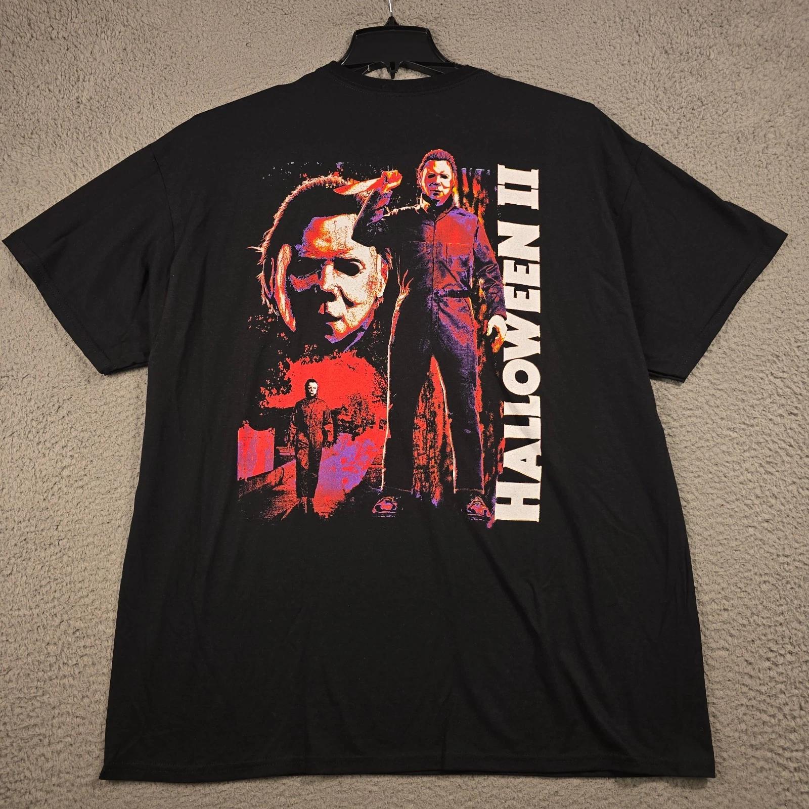 HALLOWEEN 2 MICHAEL MEYERS SHIRT Extra Large XL Black Movie Horror Retro NWOT 3XL